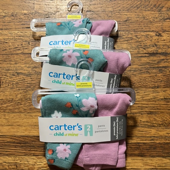 PREEMIE carters set of two pants - Picture 1 of 3